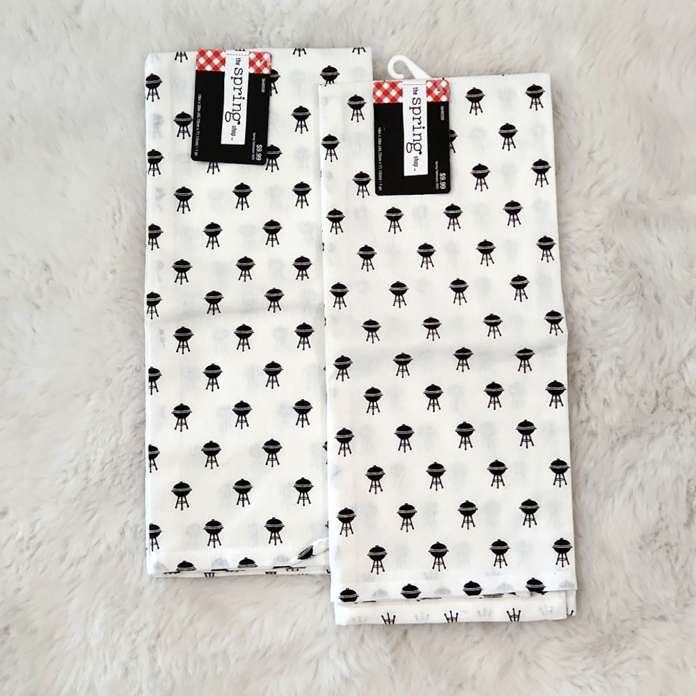 The Spring Smokey BbqTea Towels